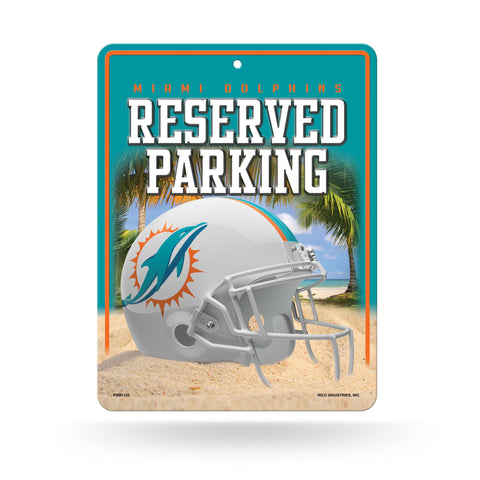 Miami Dolphins Sign Metal Parking Special Order