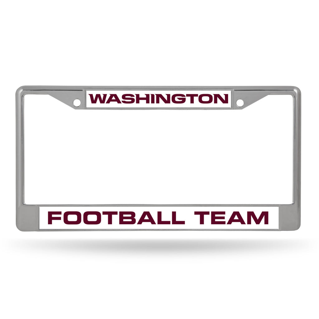 Washington Huskies Football Team License Plate Frame Chrome