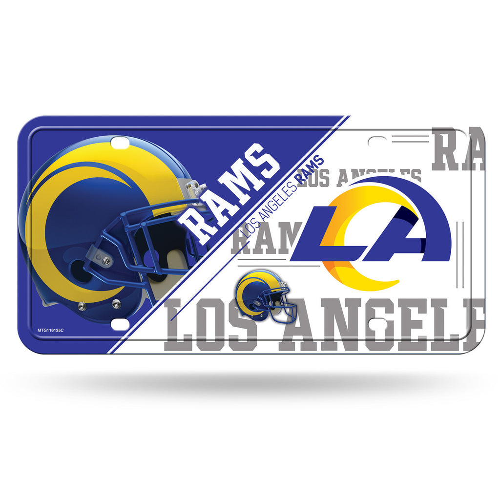 Los Angeles Rams License Plate Metal