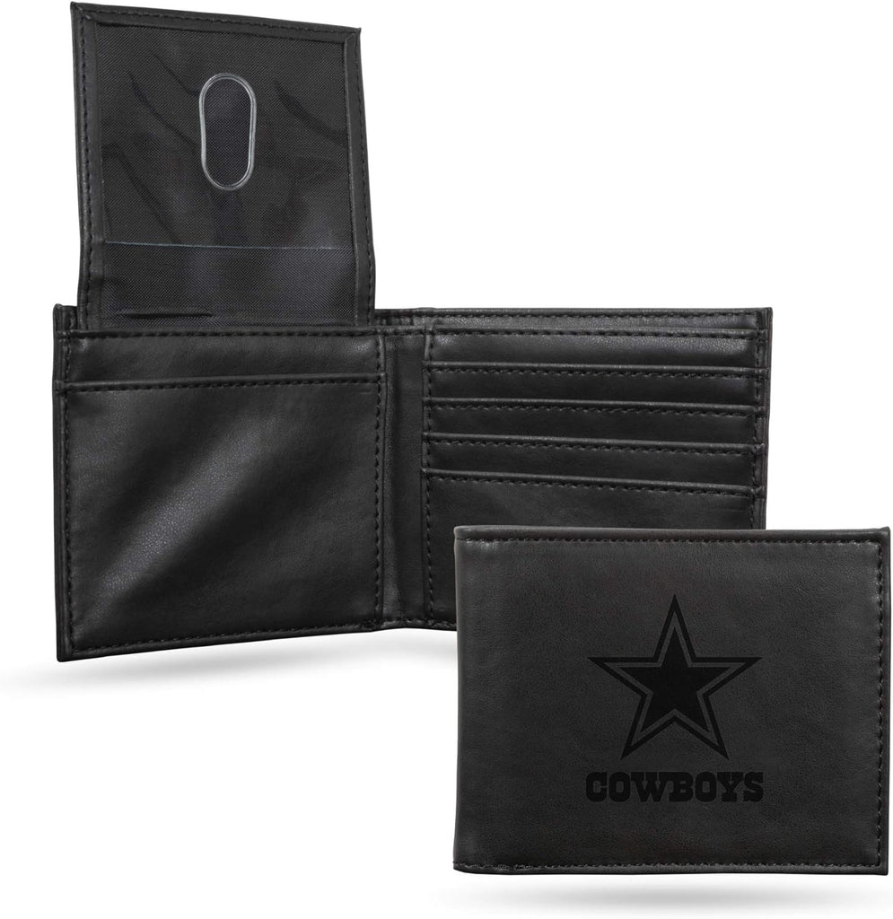 Dallas Cowboys Wallet Billfold Laser Engraved Black Special Order