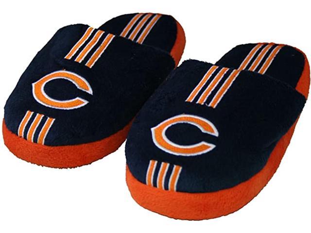 Chicago Bears Slipper Youth 8 16 Size 5 6 Stripe (1 Pair) L