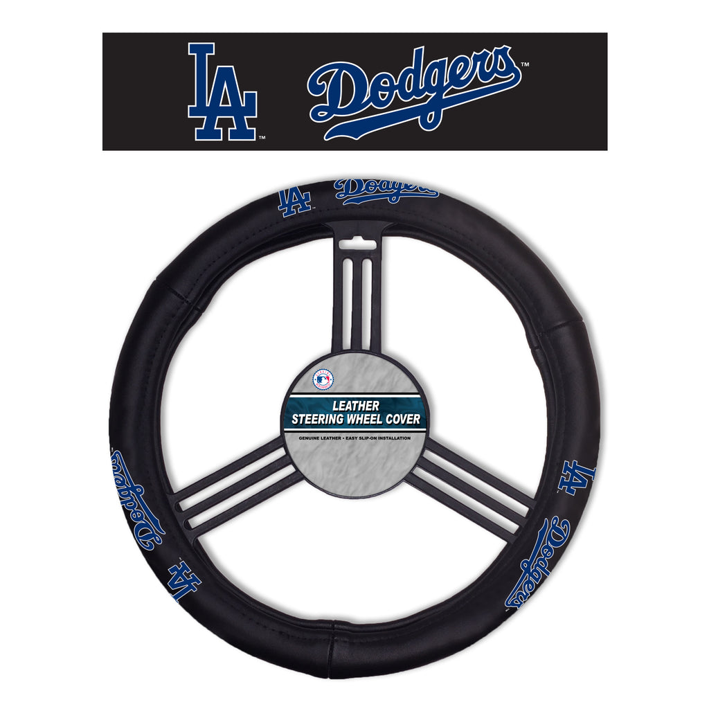 Los Angeles Dodgers Steering Wheel Cover Leather
