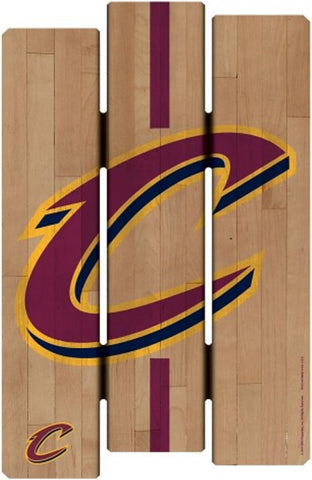 Cleveland Cavaliers Sign 11x17 Wood Fence Style
