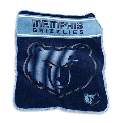 Memphis Grizzlies Blanket 60x80 Raschel Throw