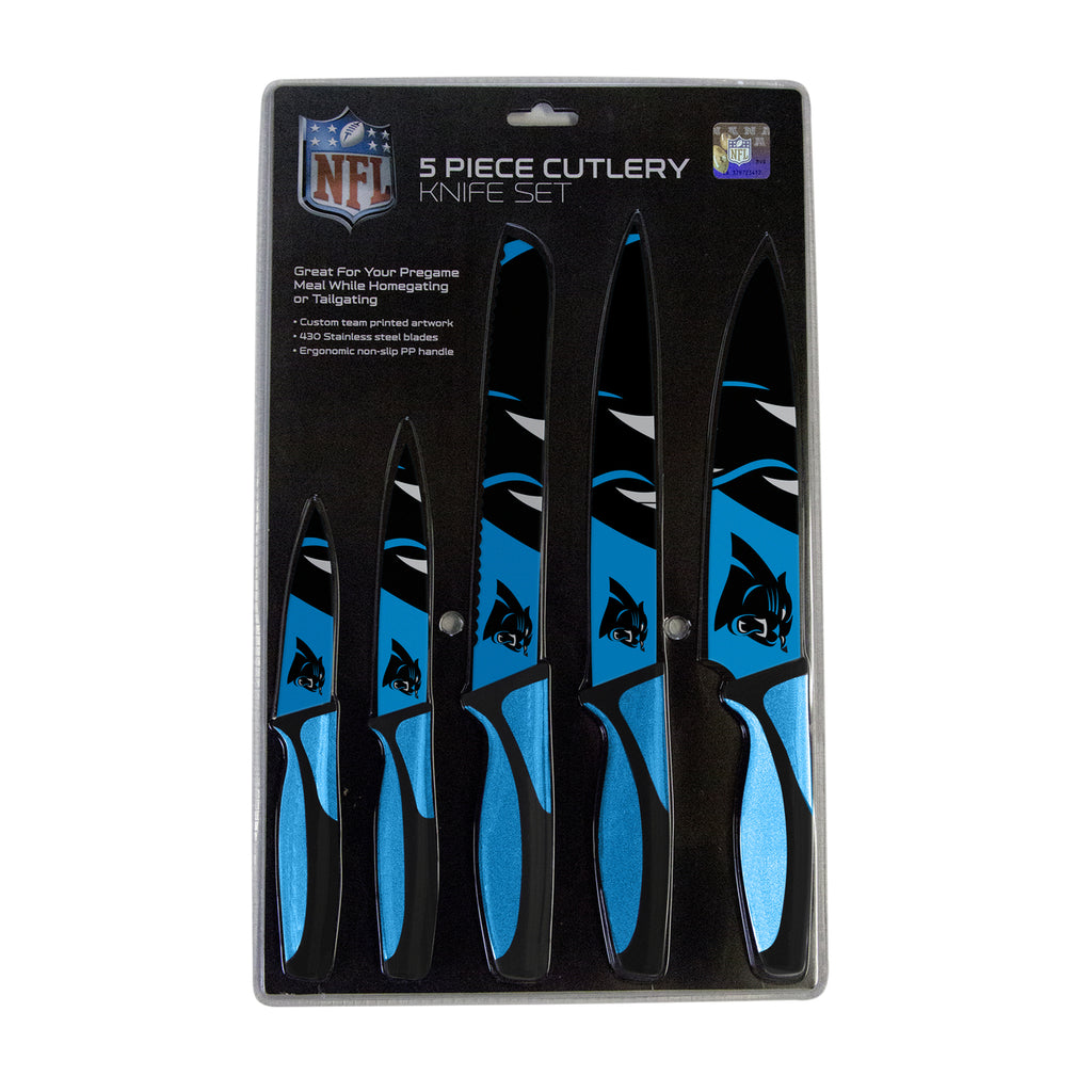 Carolina Panthers Knife Set Kitchen 5 Pack