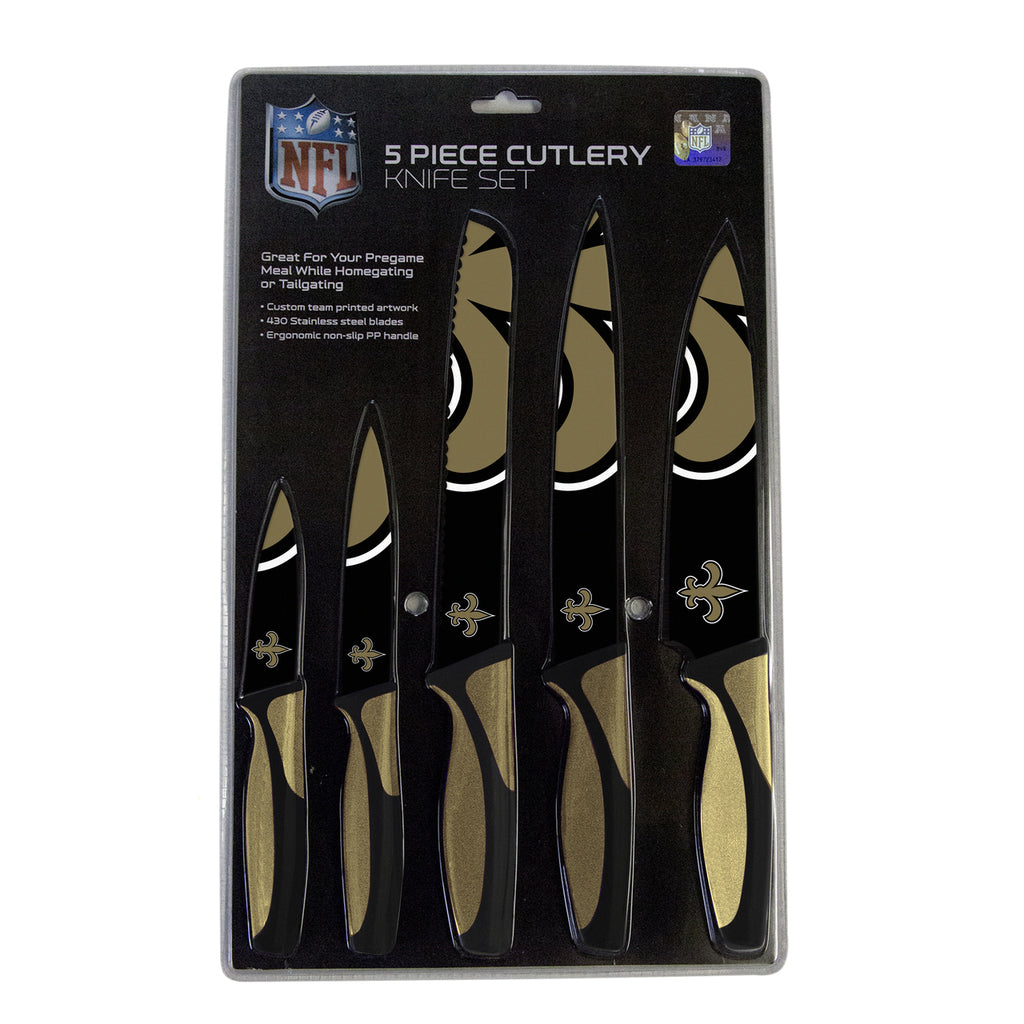 New Orleans Saints Knife Set Kitchen 5 Pack
