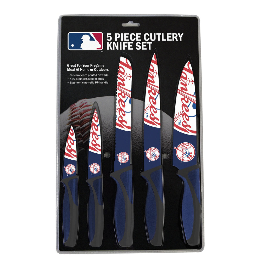 New York Yankees Knife Set Kitchen 5 Pack
