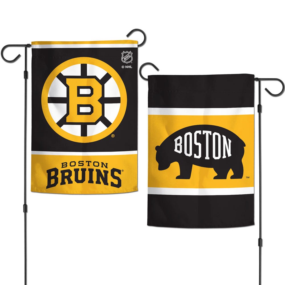Boston Bruins Flag 12x18 Garden Style 2 Sided