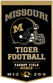 Missouri Tigers Banner 18x27 Wool PowerHouse