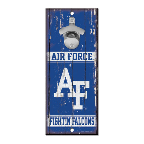 Air Force Falcons Sign Wood 5x11 Bottle Opener Alternate