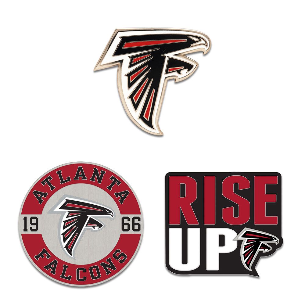 Atlanta Falcons Enamel Pin Set 3 Piece