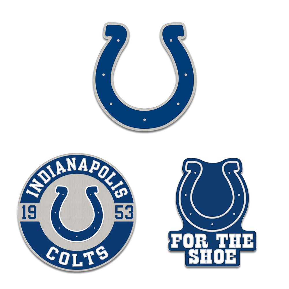 Indianapolis Colts Enamel Pin Set 3 Piece