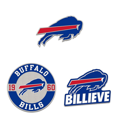 Buffalo Bills Enamel Pin Set 3 Piece