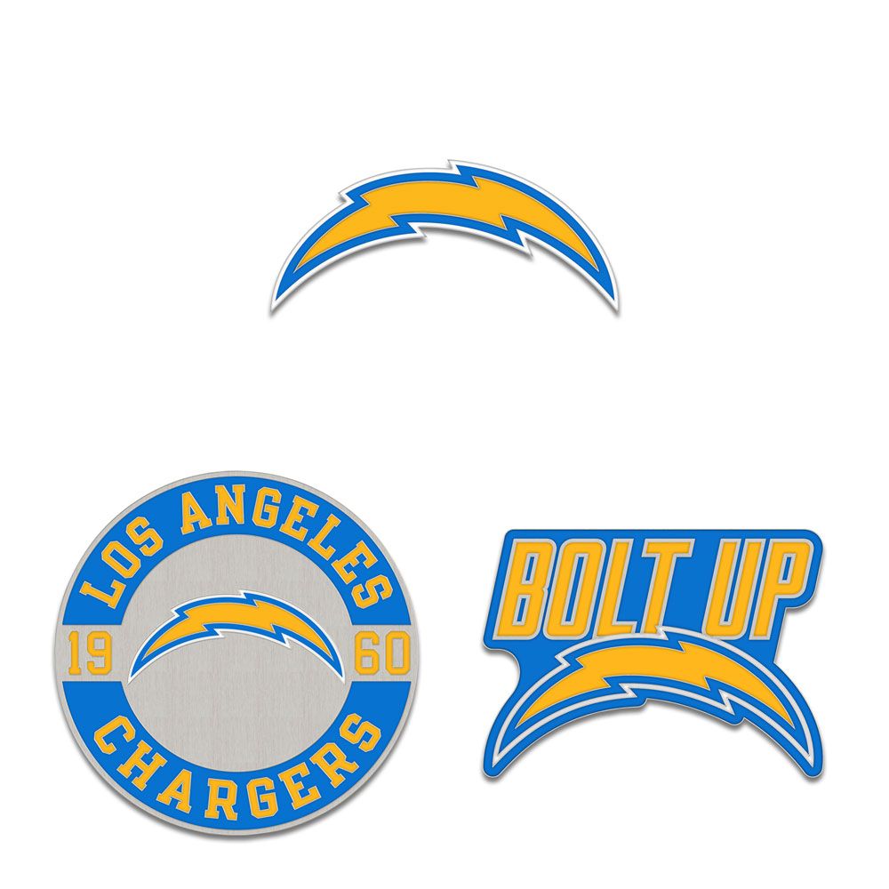Los Angeles Chargers Enamel Pin Set 3 Piece