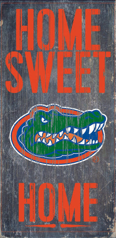 Florida Gators Wood Sign Home Sweet Home 6"x12"