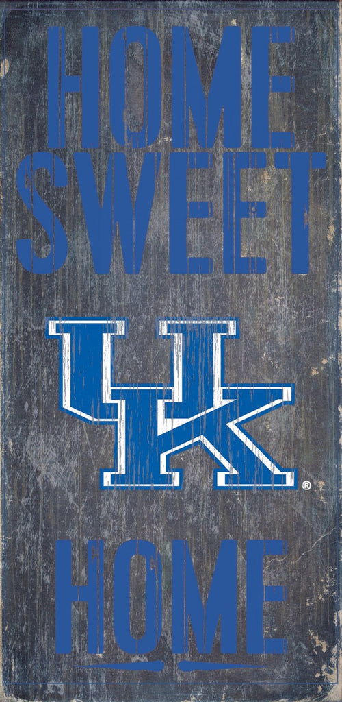 Kentucky Wildcats Wood Sign Home Sweet Home 6"x12"