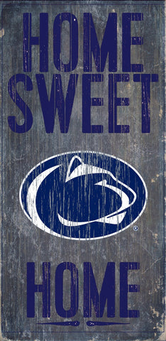 Penn State Nittany Lions Wood Sign Home Sweet Home 6"x12"