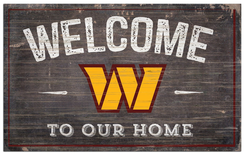 Washington Huskies Commanders Sign Wood 6x12 Welcome To Our Home Design