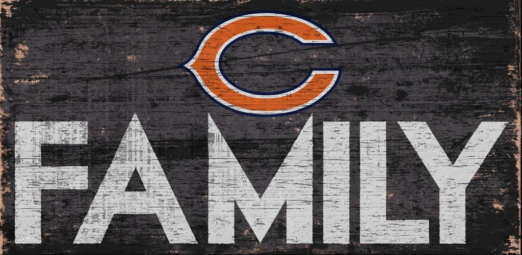 Chicago Bears Sign Wood 12x6 Family Design