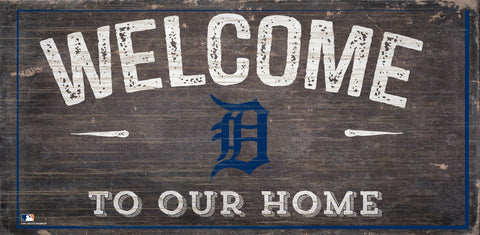 Detroit Tigers Sign Wood 6x12 Welcome To Our Home Design Special Order