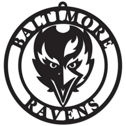 Baltimore Ravens Sign Door Hanger 16 Inch