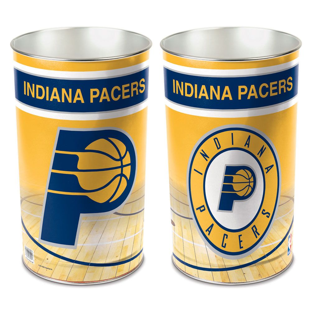 Indiana Pacers Wastebasket 15 Inch Periodic Restock