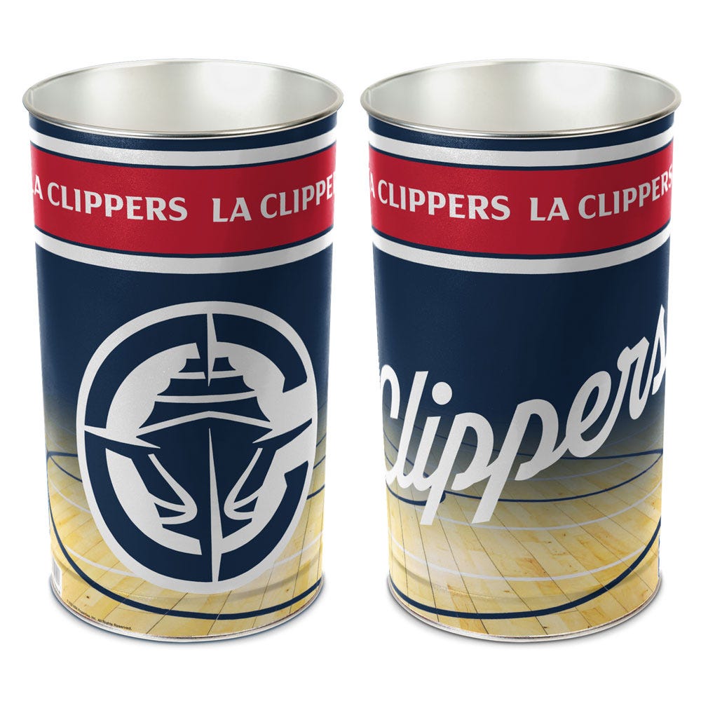 Los Angeles Clippers Wastebasket 15 Inch Periodic Restock