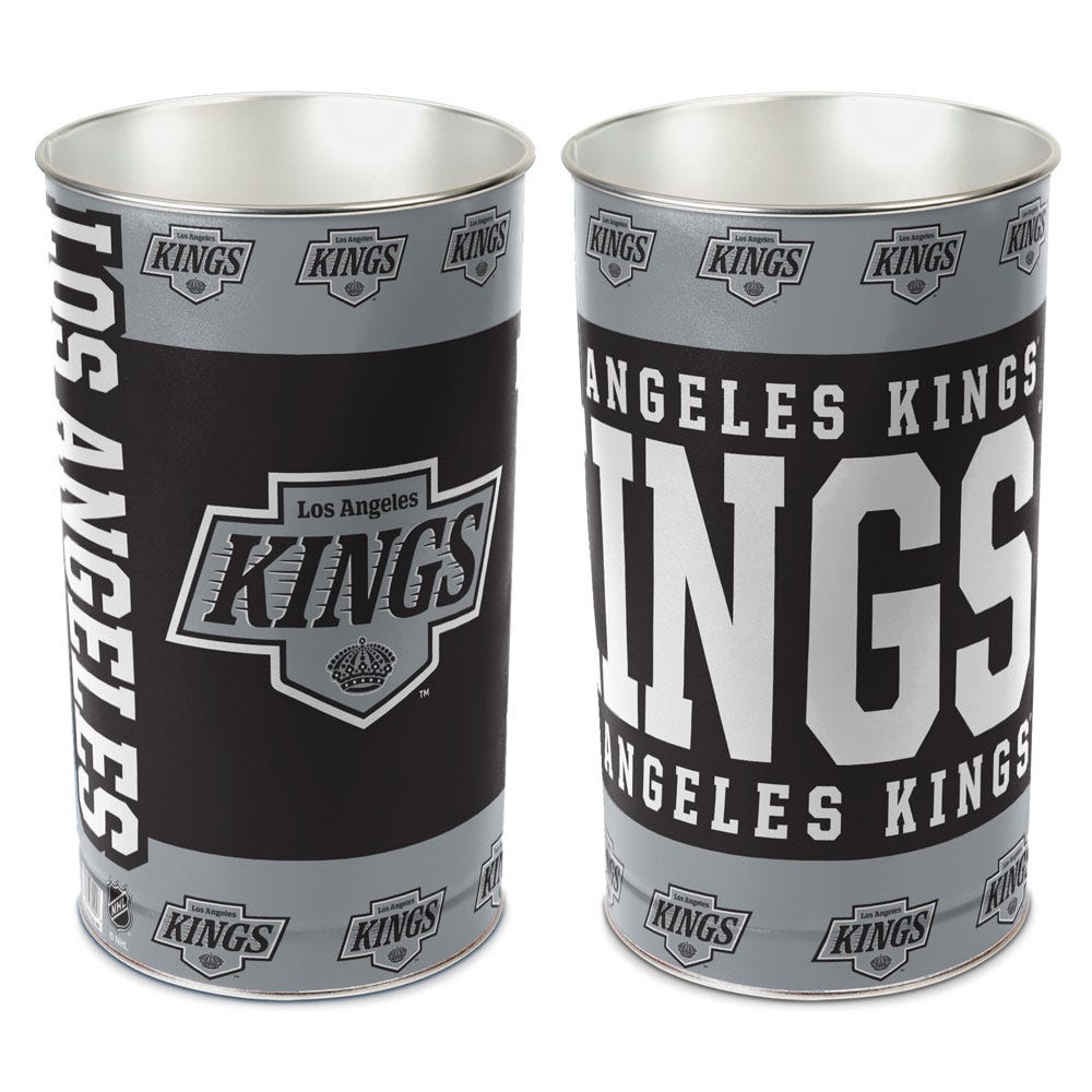 Los Angeles Kings Wastebasket 15 Inch Periodic Restock