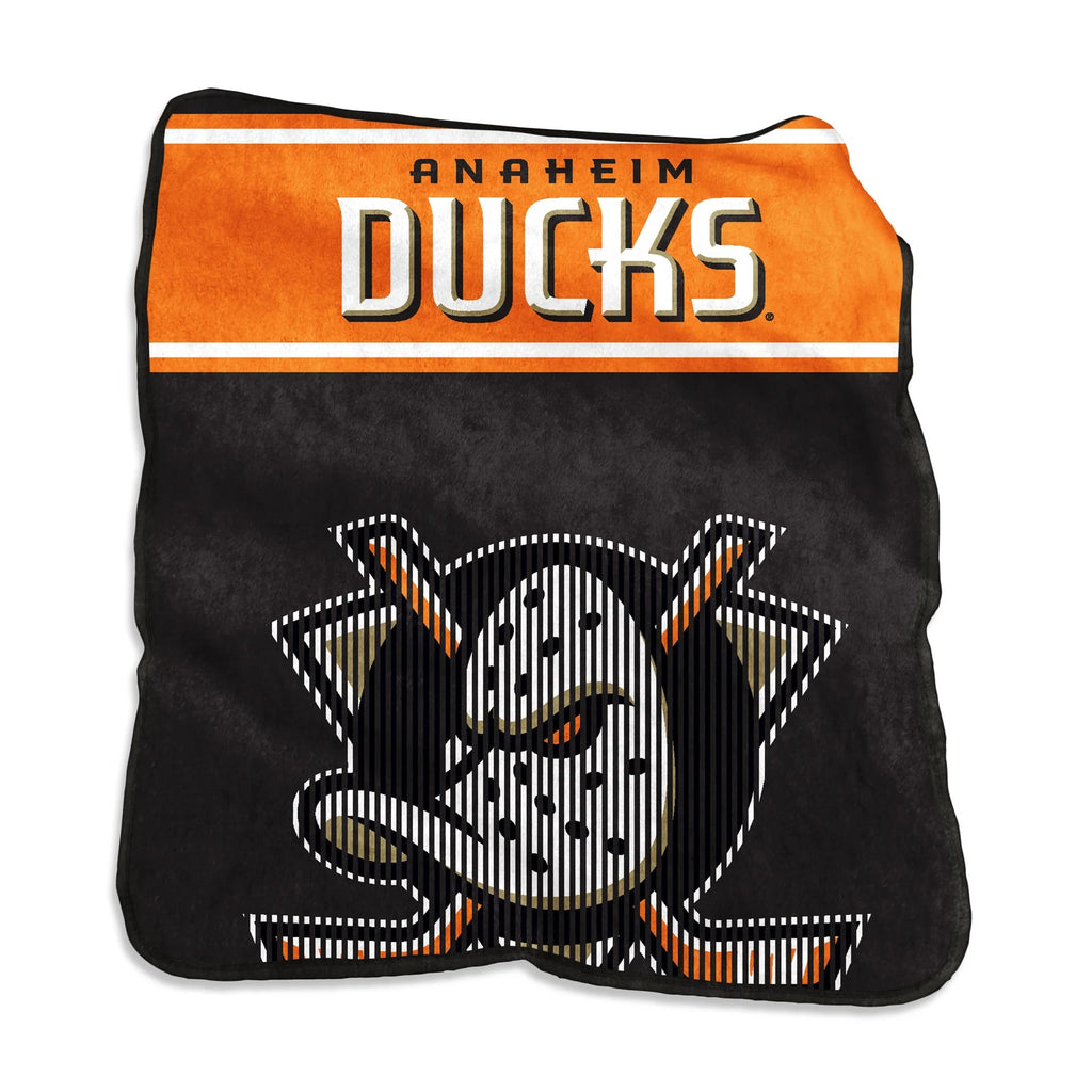 Anaheim Mighty Ducks Blanket 60x80 Raschel Throw