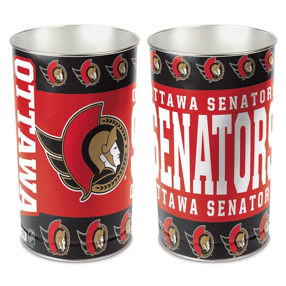 Ottawa Senators Wastebasket 15 Inch Periodic Restock