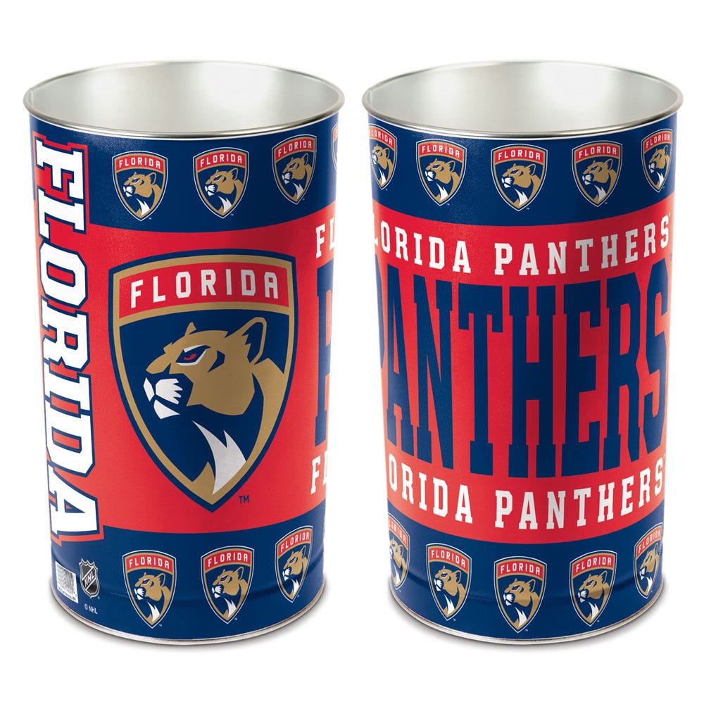 Florida Panthers Wastebasket 15 Inch Periodic Restock