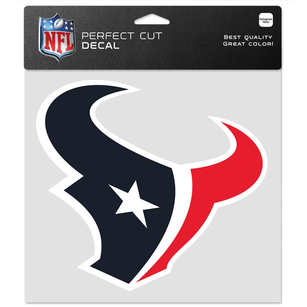 Houston Texans Decal 8x8 Die Cut Color