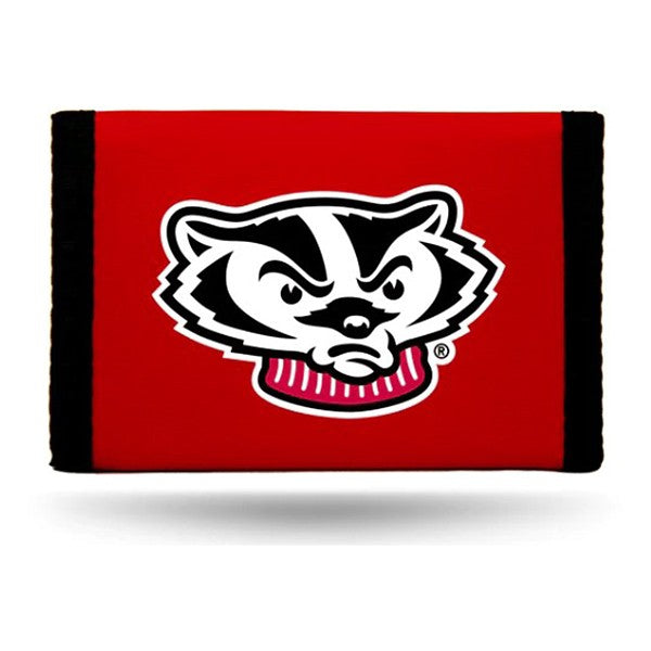 Wisconsin Badgers Wallet Nylon Trifold Red