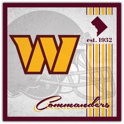 Washington Huskies Commanders Sign Wood 10x10 Album Design