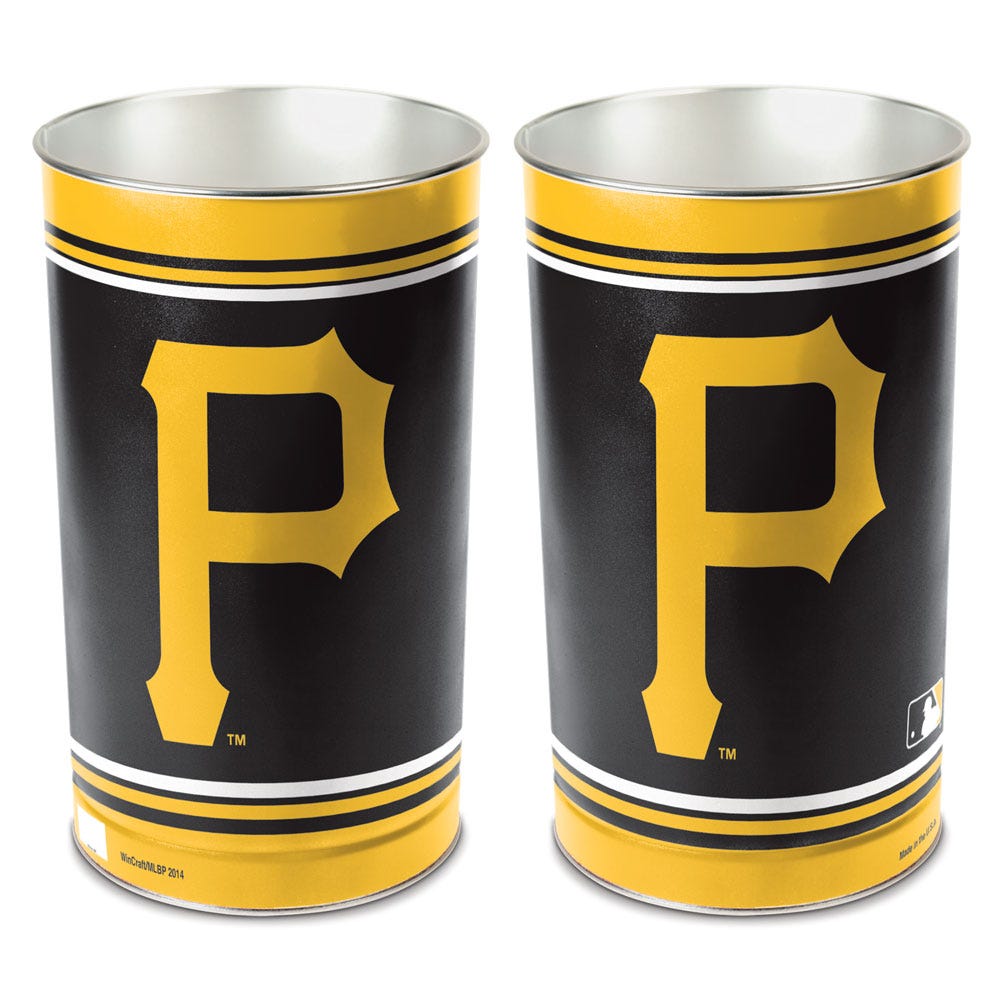 Pittsburgh Pirates Wastebasket 15 Inch Periodic Restock