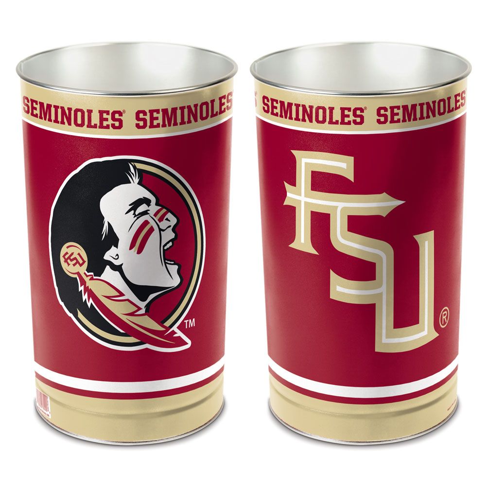 Florida State Seminoles Wastebasket 15 Inch Periodic Restock