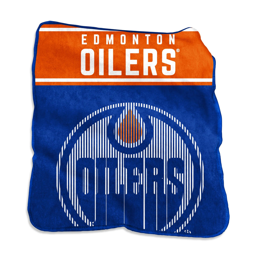 Edmonton Oilers Blanket 60x80 Raschel Throw