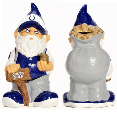 Indianapolis Colts Garden Gnome Coin Bank CO