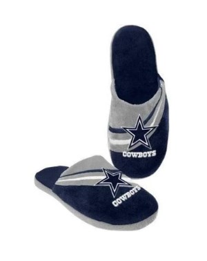 Dallas Cowboys Slipper Big Logo Stripe Design (1 Pair) L