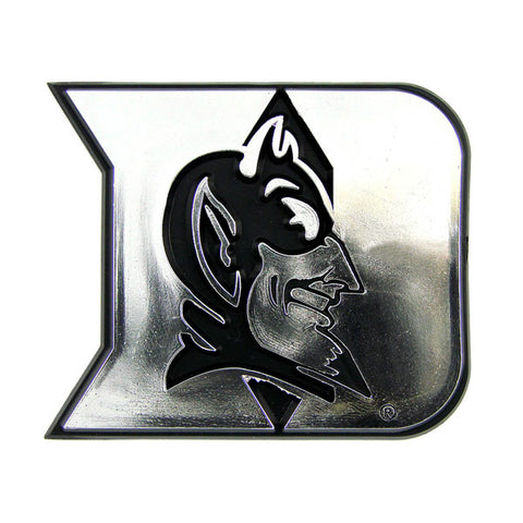 Duke Blue Devils Auto Emblem Silver