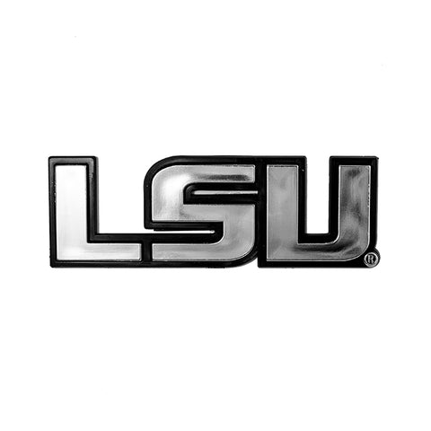 LSU Tigers Auto Emblem Silver