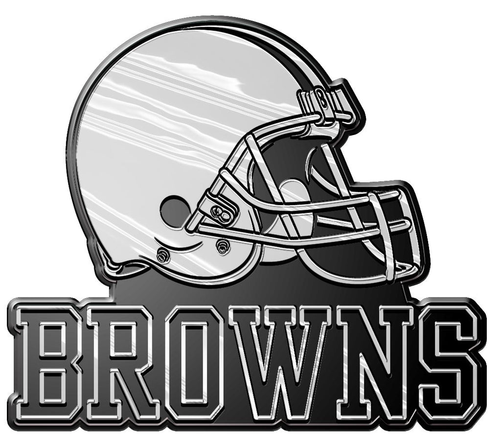 Cleveland Browns Auto Emblem Silver