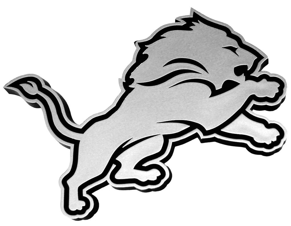 Detroit Lions Auto Emblem Silver