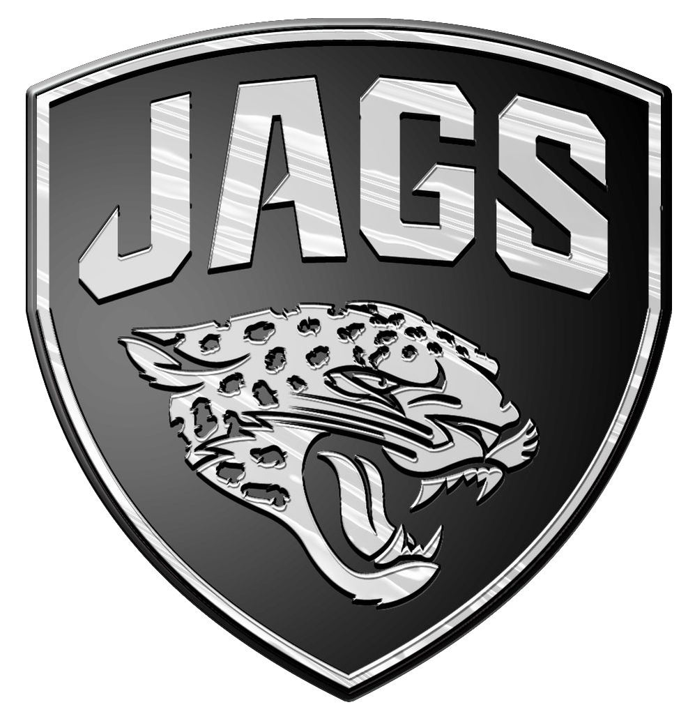 Jacksonville Jaguars Auto Emblem Silver
