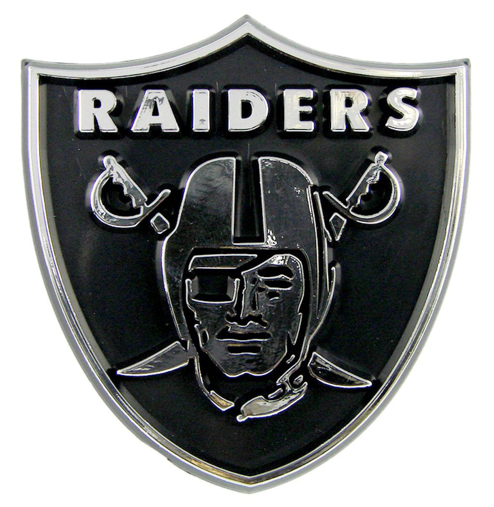 Las Vegas Raiders Auto Emblem Silver