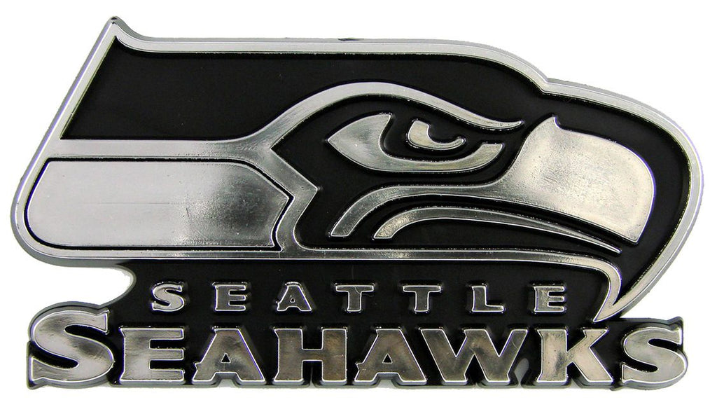 Seattle Seahawks Auto Emblem Silver