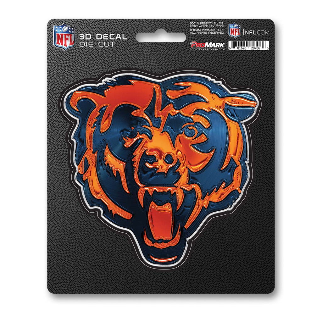Chicago Bears Decal 5x8 Die Cut 3D Logo Design