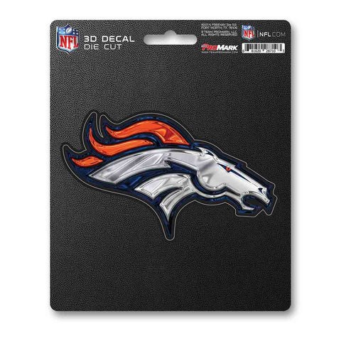 Denver Broncos Decal 5x8 Die Cut 3D Logo Design
