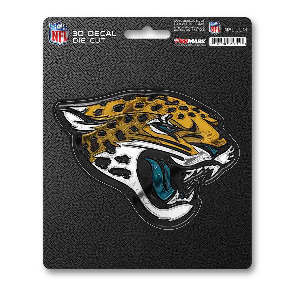 Jacksonville Jaguars Decal 5x8 Die Cut 3D Logo Design