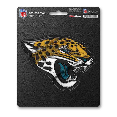 Jacksonville Jaguars Decal 5x8 Die Cut 3D Logo Design